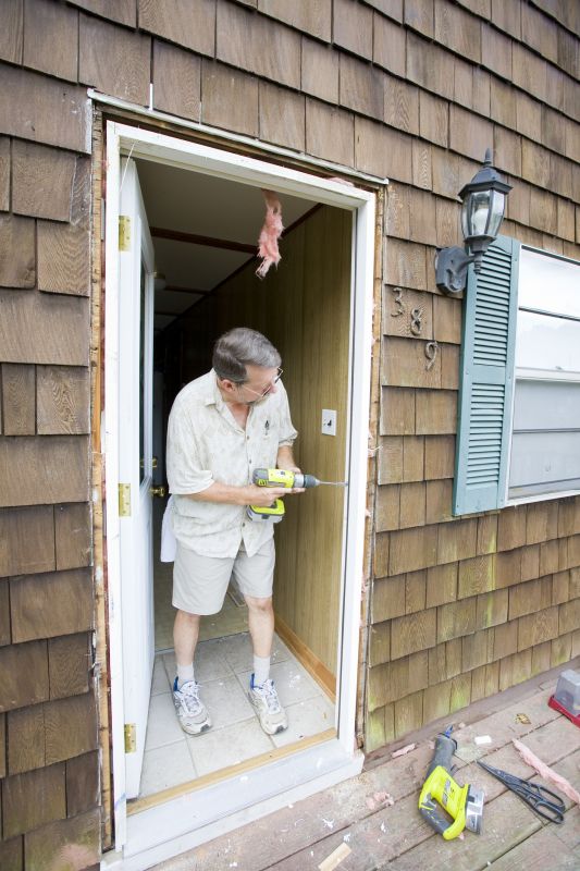 Repaired Entryway Door